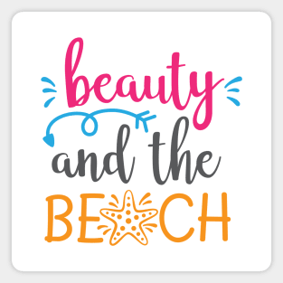 Beauty and the beach Magnet